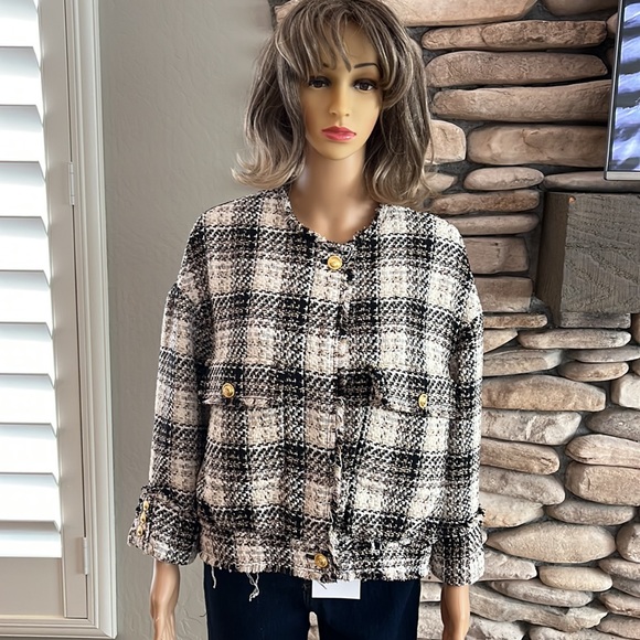 Zara tweed jacket S - Picture 3 of 12